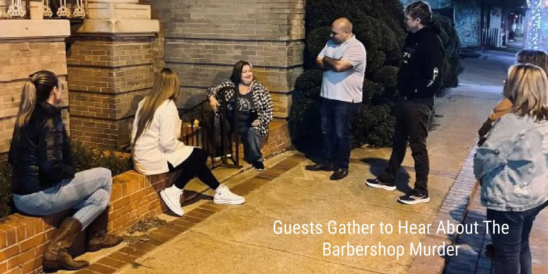 terrell ghost walk has guests gather to hear about the murder here