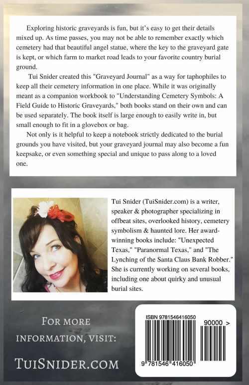 Graveyard Journal: A Workbook for Exploring Historic Cemeteries (Messages from the Dead)