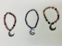 Handmade natural stone bracelets with charms