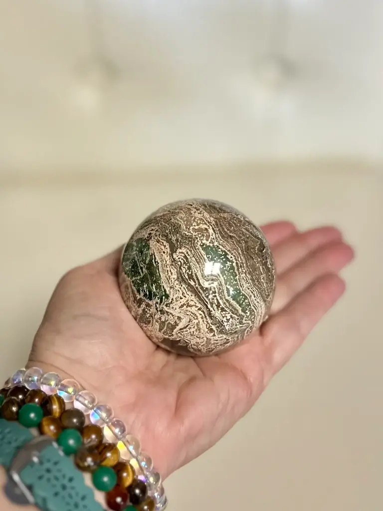Large Crystal and Stone Spheres 