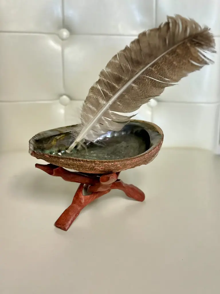 Smoke Cleansing Kit - Abalone Shell and Feather