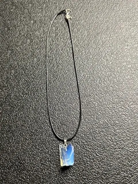 Opalite Necklace - Rough Cut Opalite man made opal