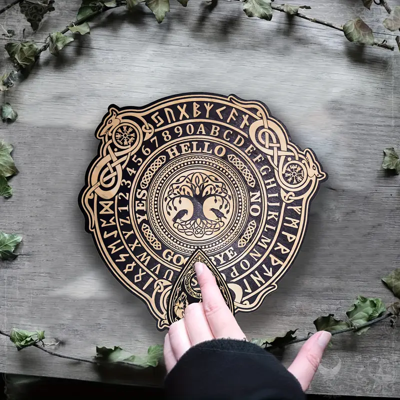 Runic Round Tree Wooden Talking Board Sets 