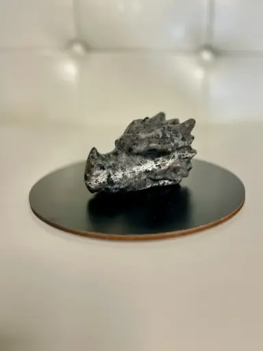 Dragon Head Carving - Natural Larvakite Stone