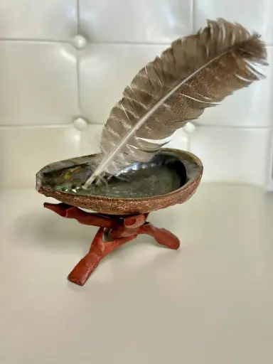 Smoke Cleansing Kit - Abalone Shell and Feather