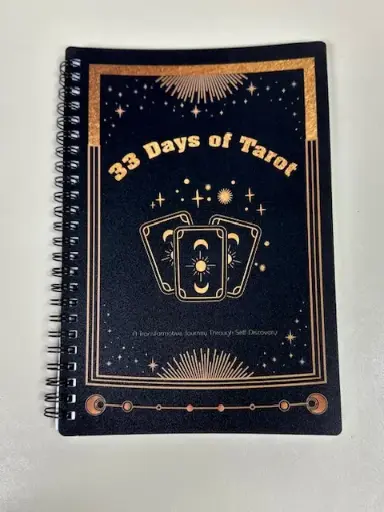33 Days of Tarot Journal Record Book Daily Card Reading Notebook